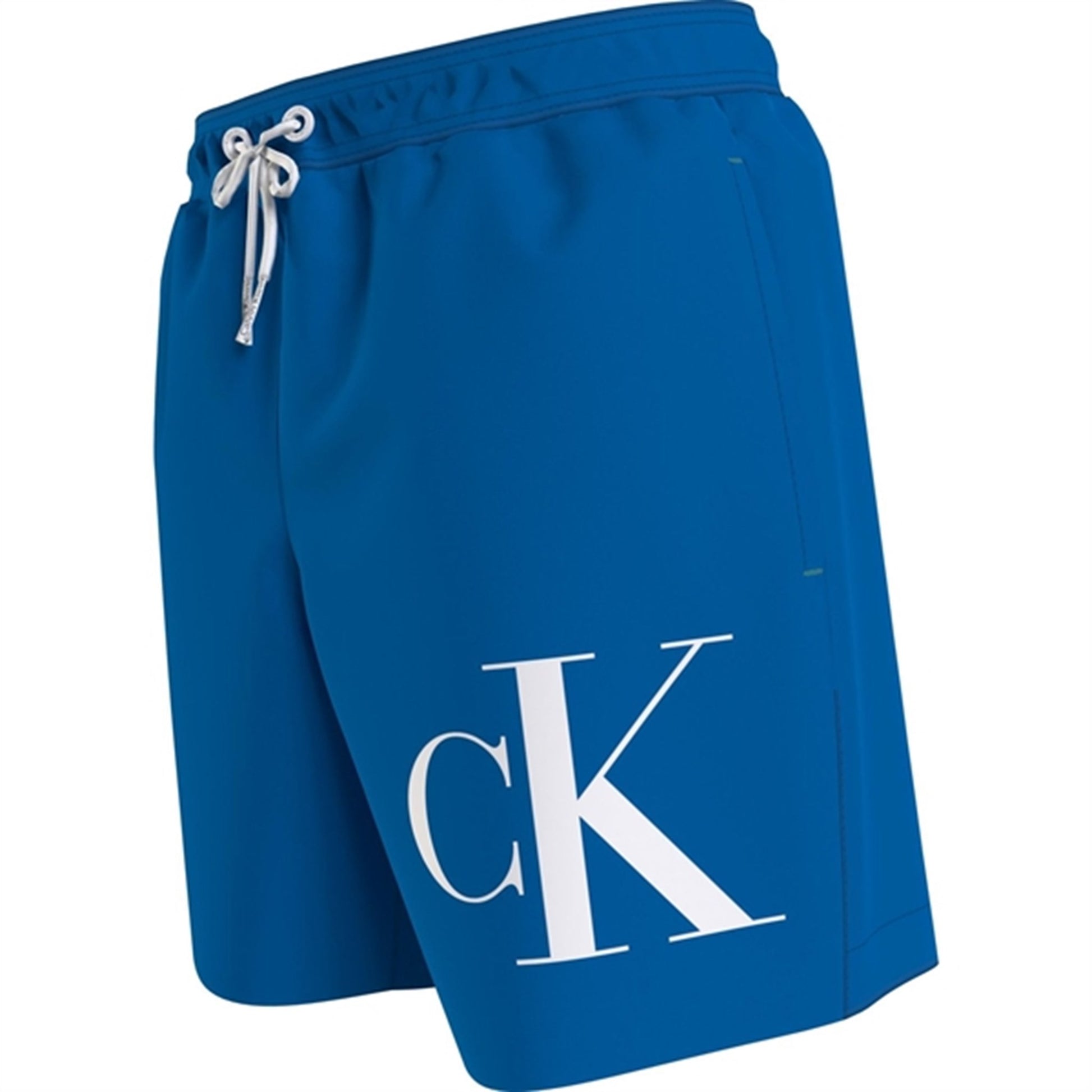Calvin Klein Medium Drawstring Swim Trunks Blue Crush