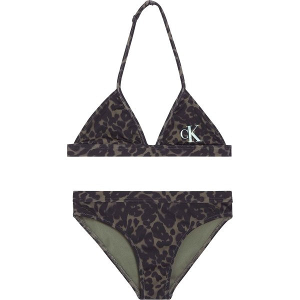 Calvin Klein Bikini Ck Leopard Olive Aop
