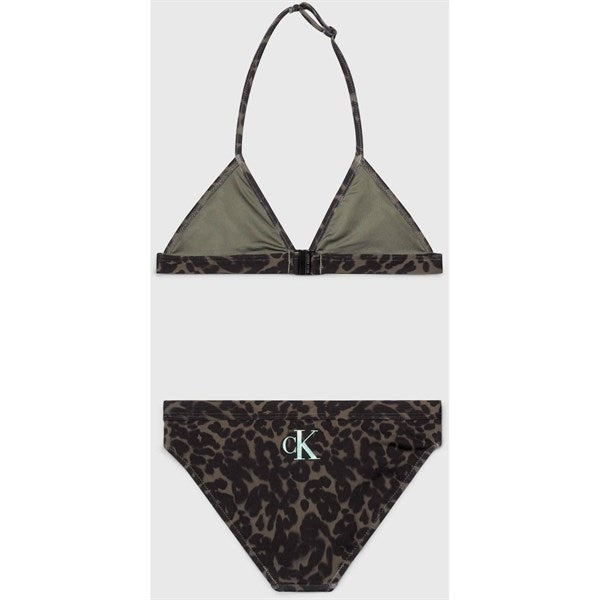 Calvin Klein Bikini Ck Leopard Olive Aop