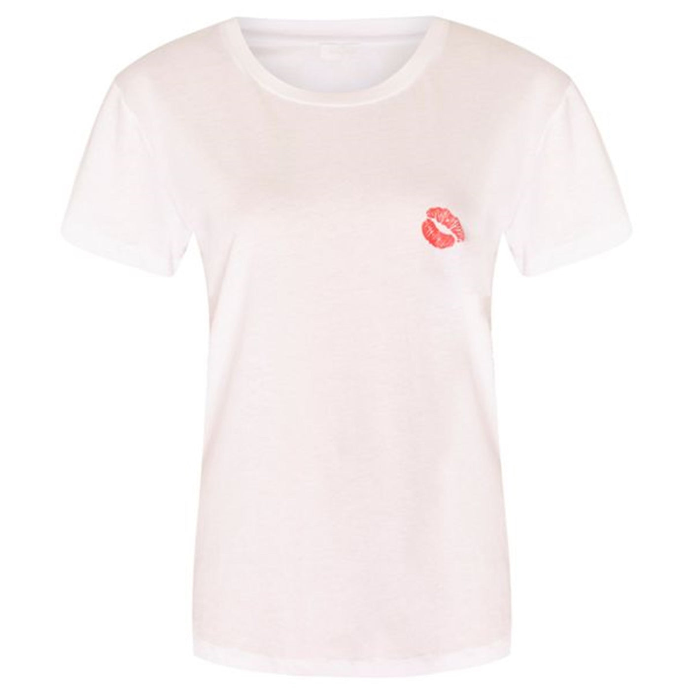 Lala Berlin Cara Lips T-shirt White