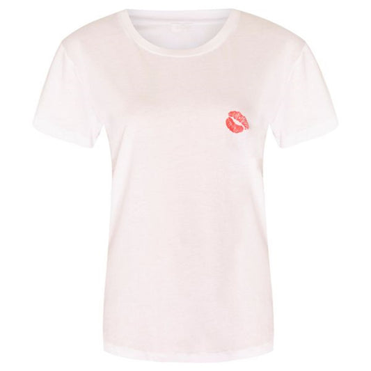 Lala Berlin Cara Lips T-shirt White