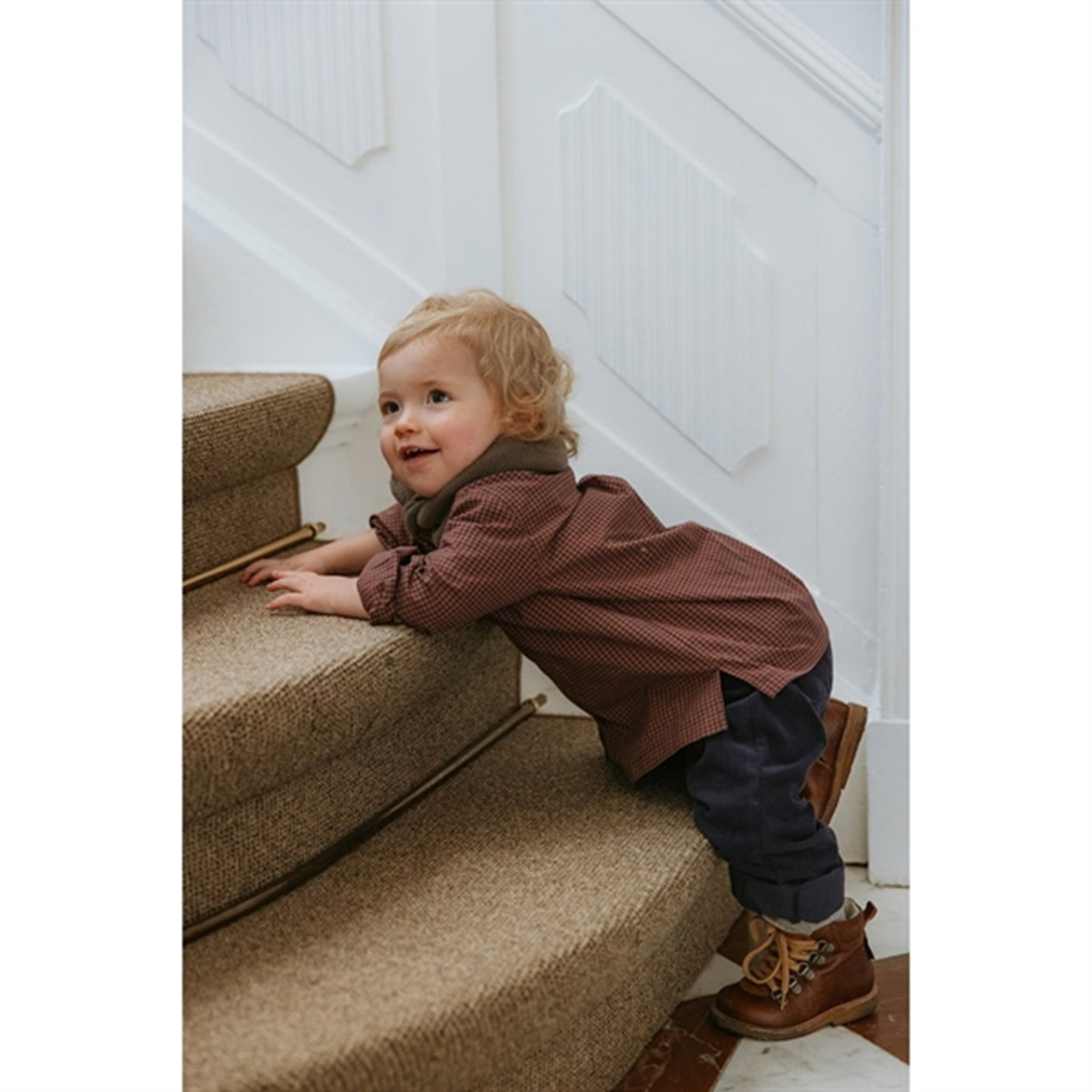 lalaby Indigo Check Willy Shirt