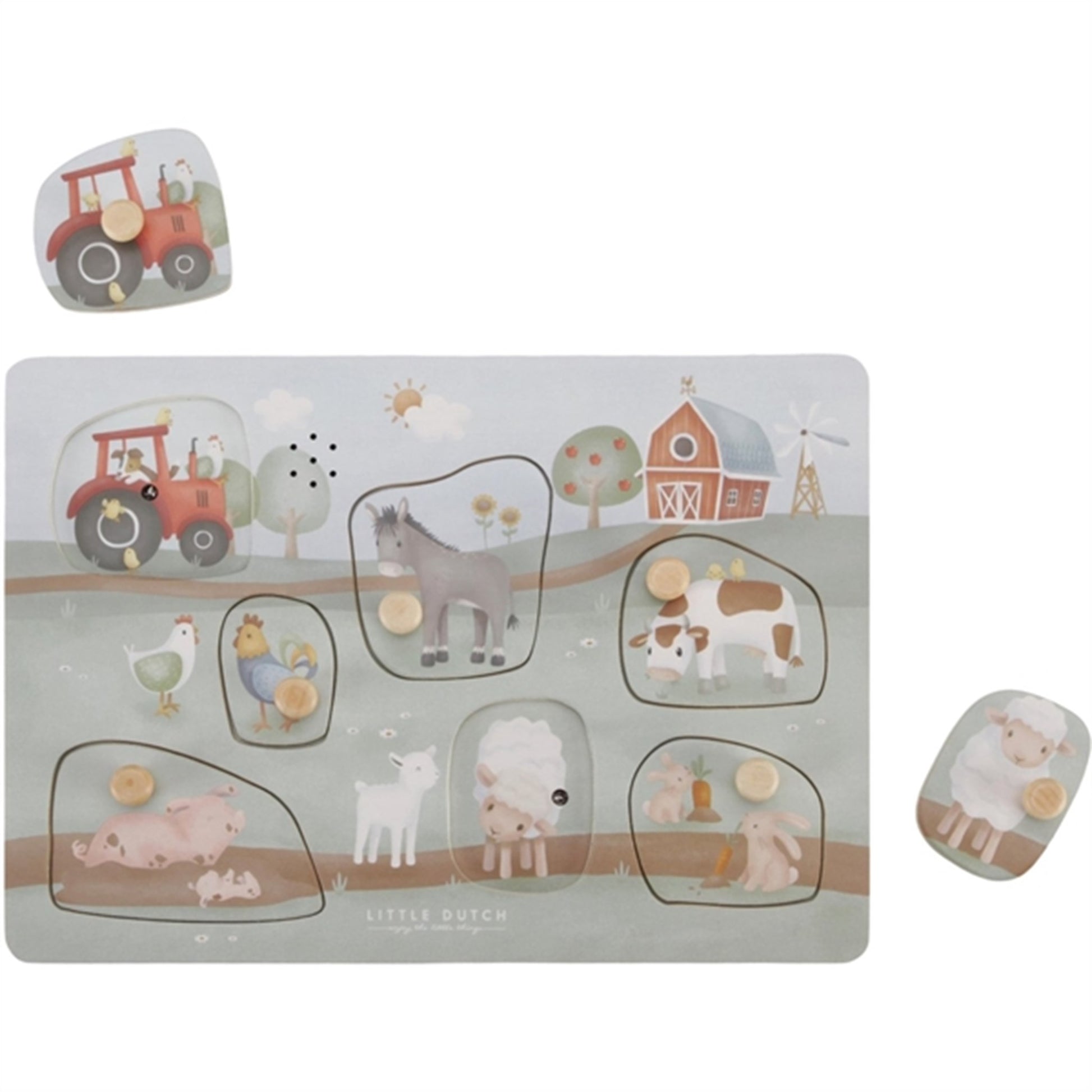 Little Dutch Little Farm Puslespil m. lyd FSC