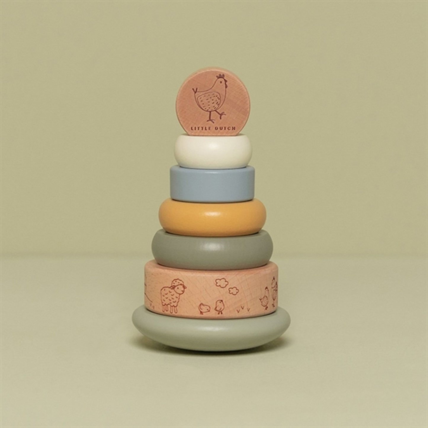 Little Dutch Little Farm Stabelringe FSC