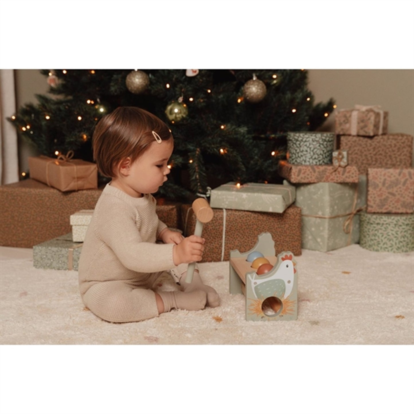 Little Dutch Little Farm Hammerbræt m. kugler FSC