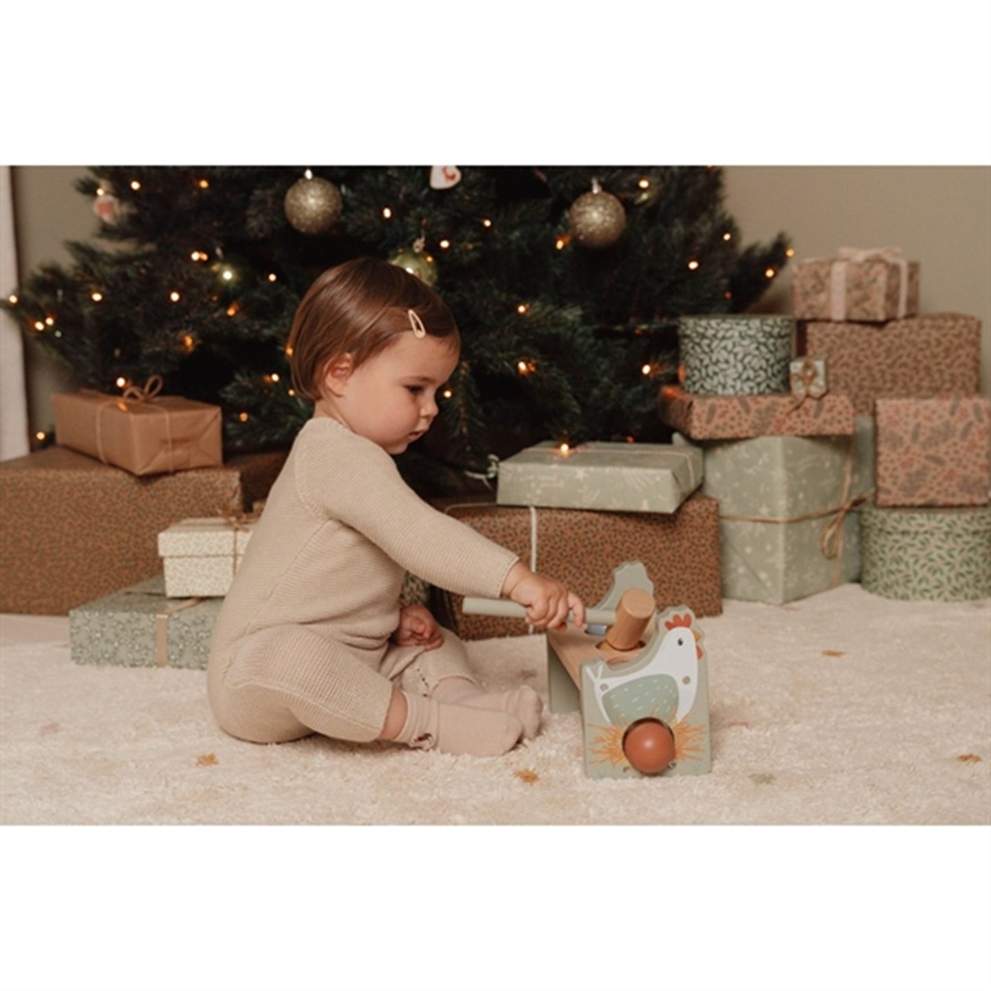 Little Dutch Little Farm Hammerbræt m. kugler FSC