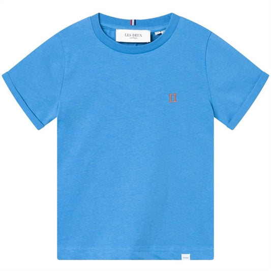 Les Deux Kids Washed Denim Blue/Orange Nørregaard T-Shirt