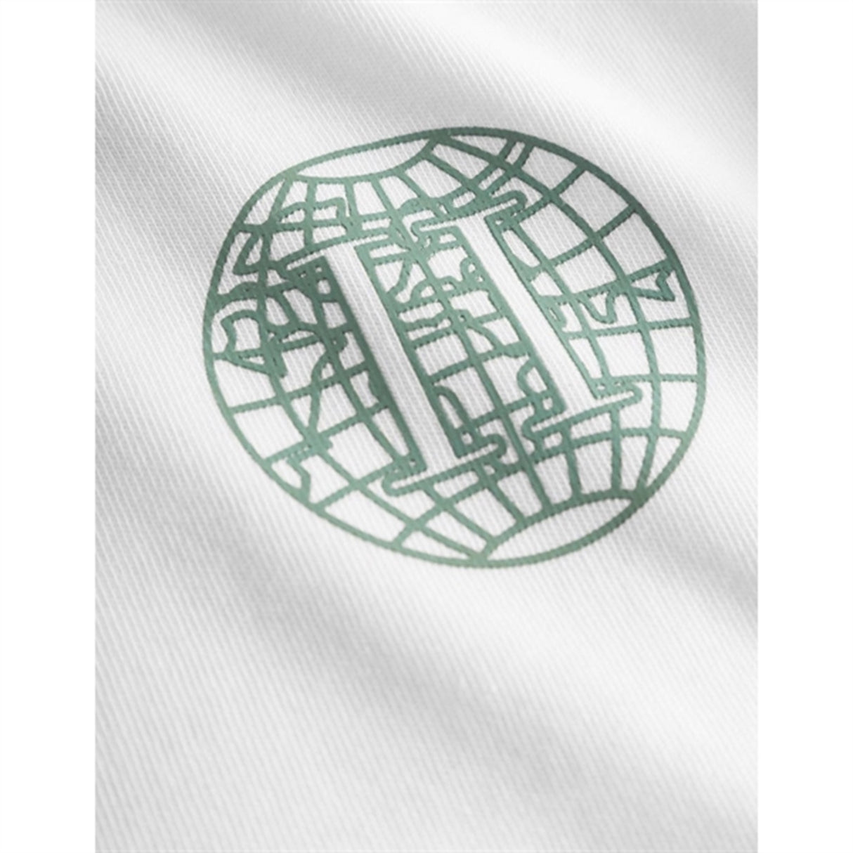 Les Deux Kids White/Dark Ivy Green Globe T-Shirt