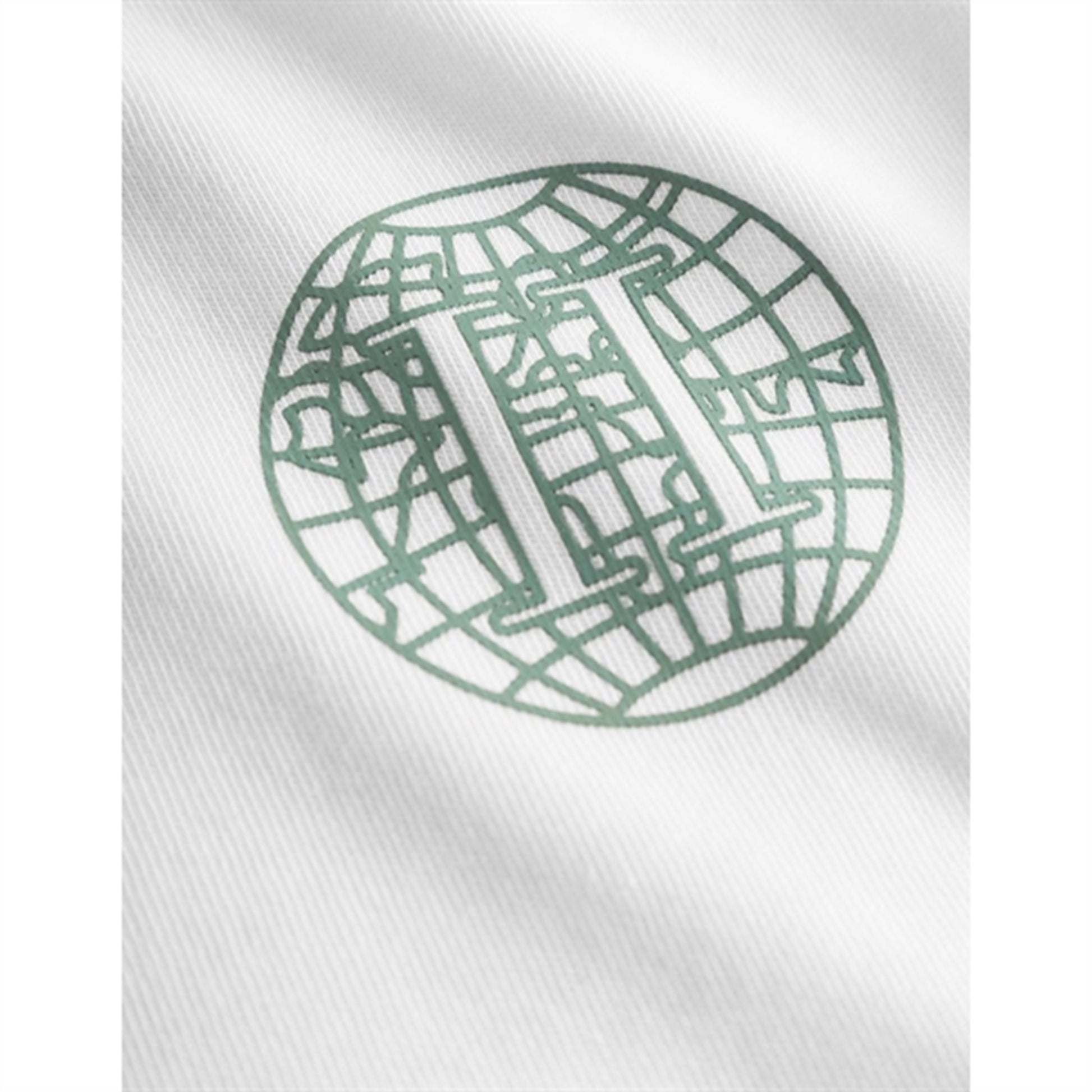 Les Deux Kids White/Dark Ivy Green Globe T-Shirt