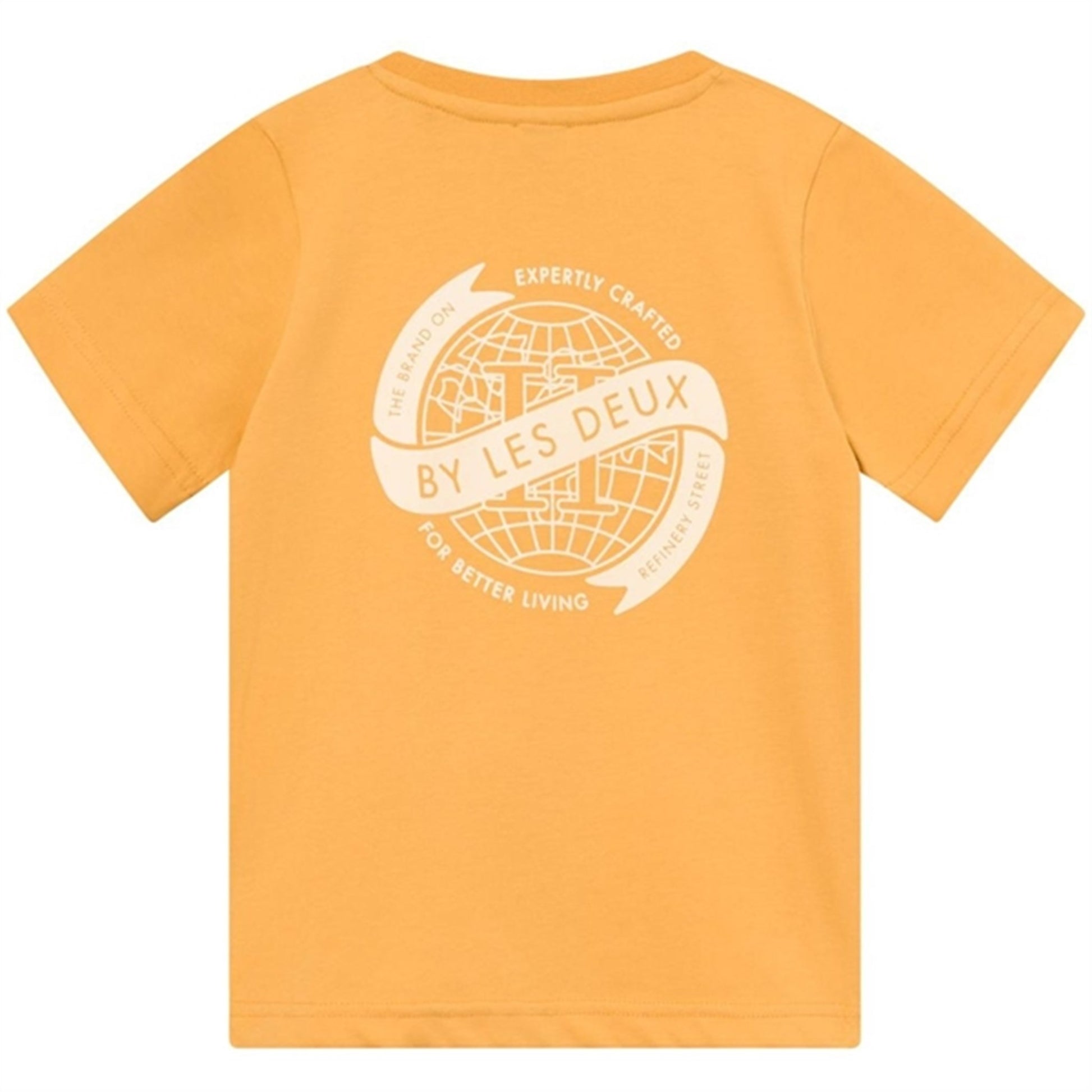 Les Deux Kids Mustard Yellow/Ivory Globe T-Shirt