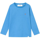 Les Deux Kids Washed Denim Blue/Orange Nørregaard Blouse