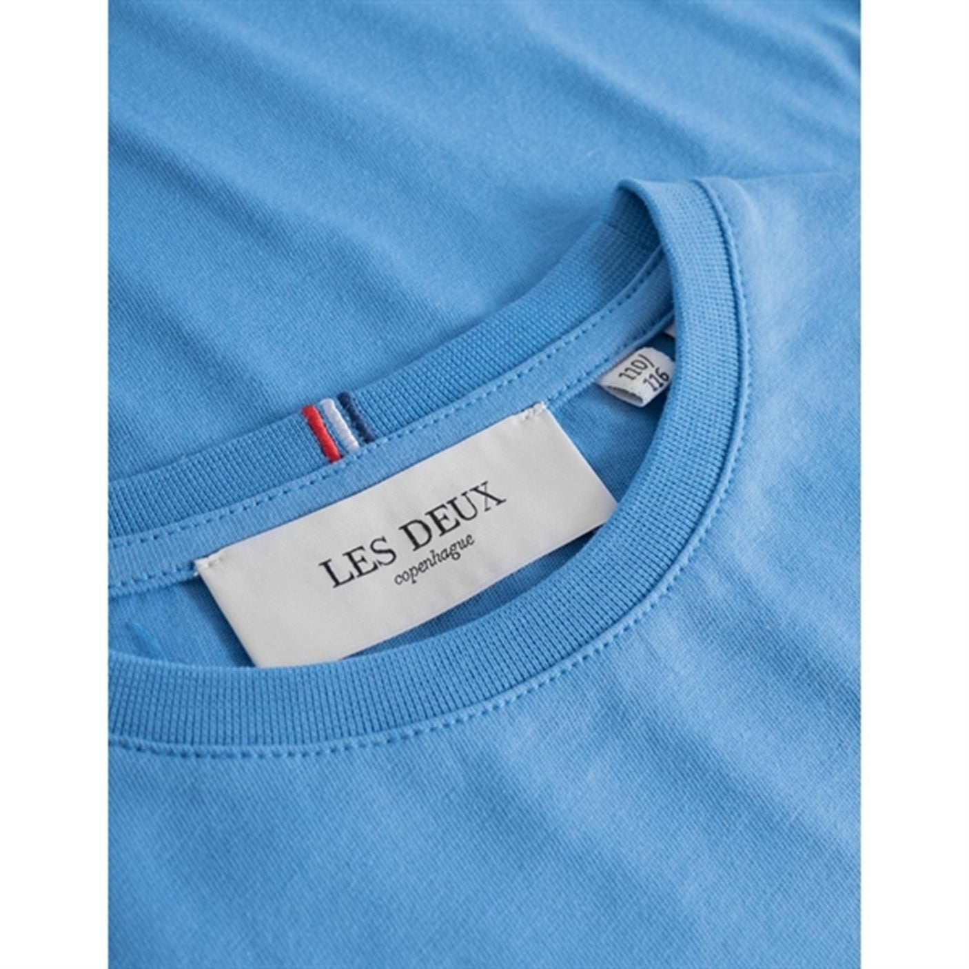 Les Deux Kids Washed Denim Blue/Orange Nørregaard Blouse