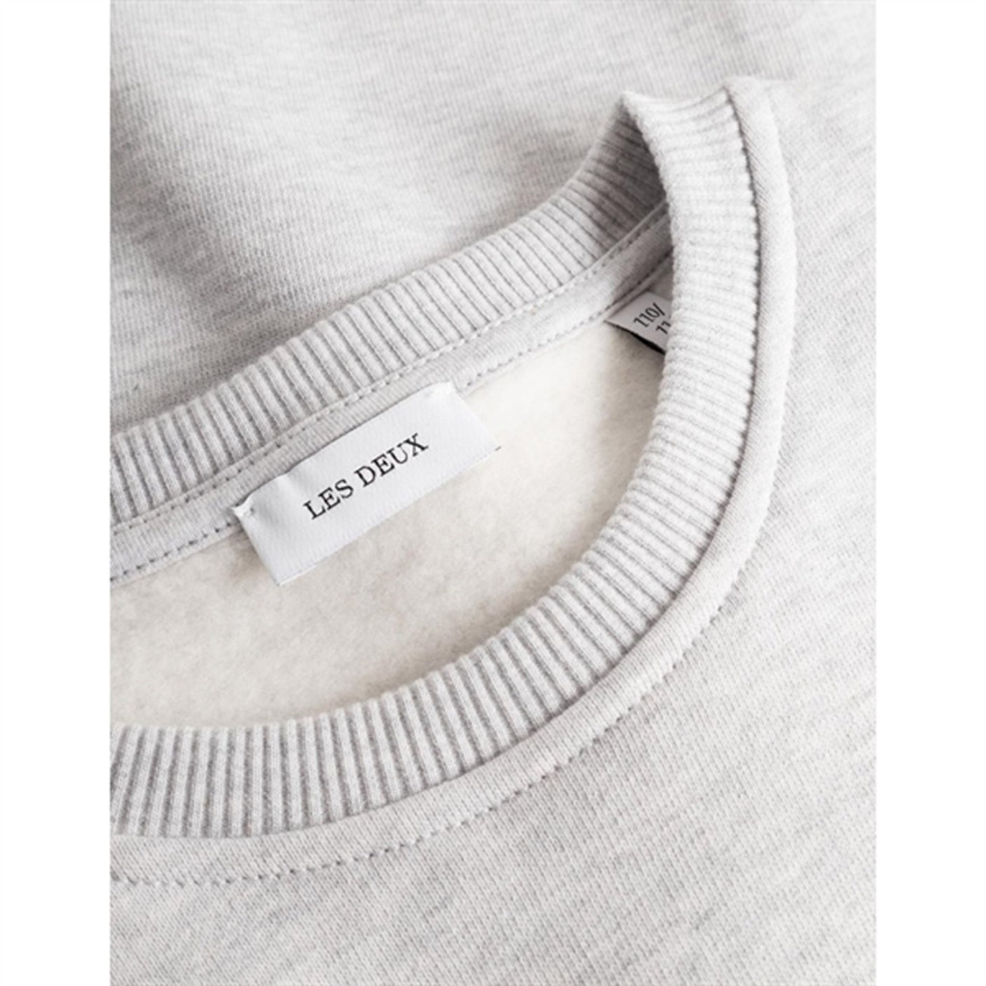 Les Deux Kids Snow Melange/Washed Denim Blue Blake Sweatshirt