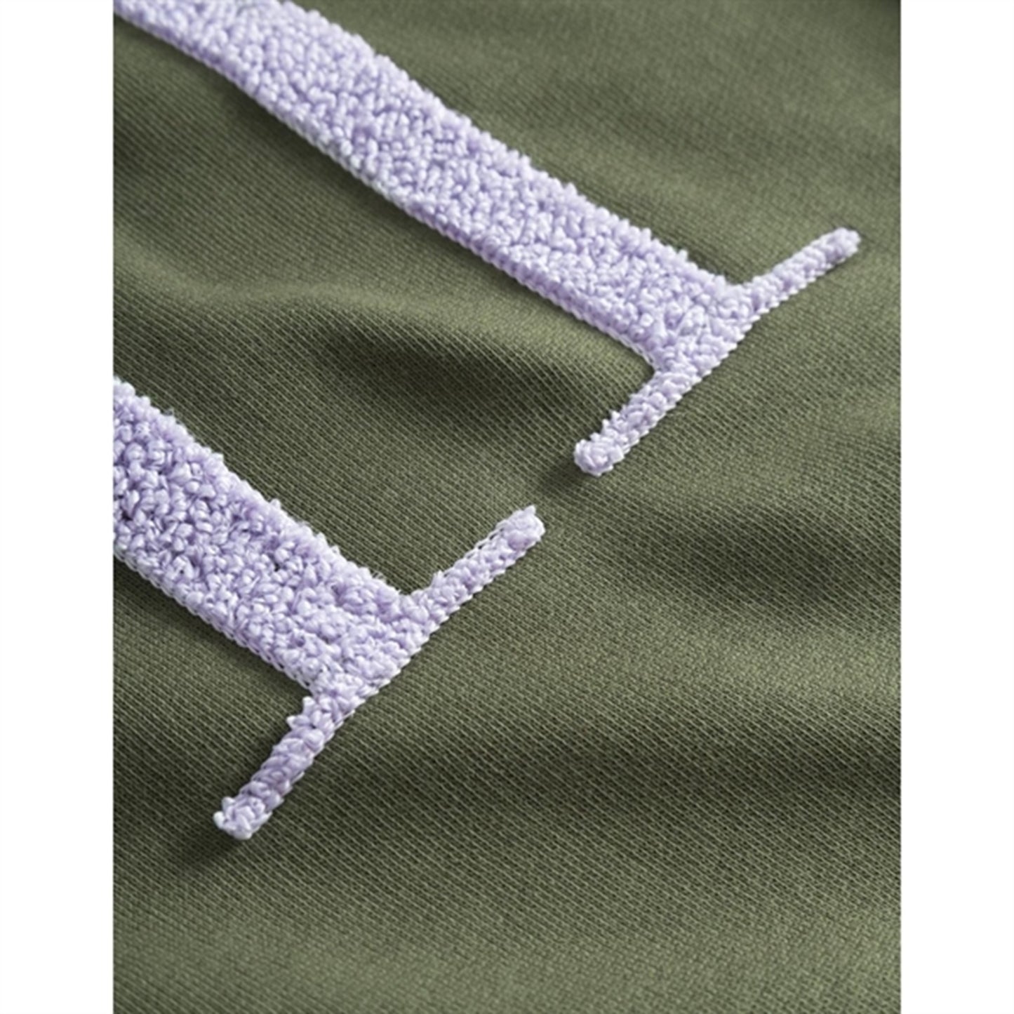 Les Deux Kids Olive Night/Light Orchid Encore Bouclé Hoodie