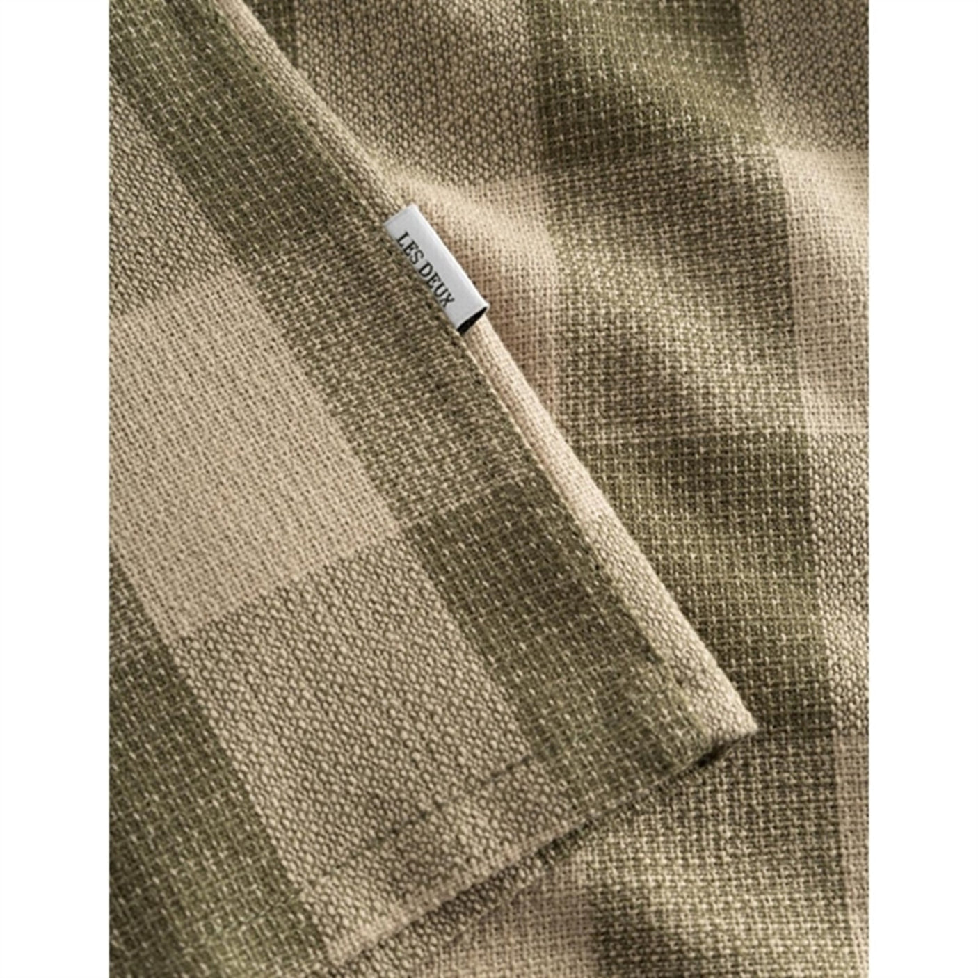 Les Deux Kids Olive Night/Light Desert Sand Hank Buffalo T-Shirt