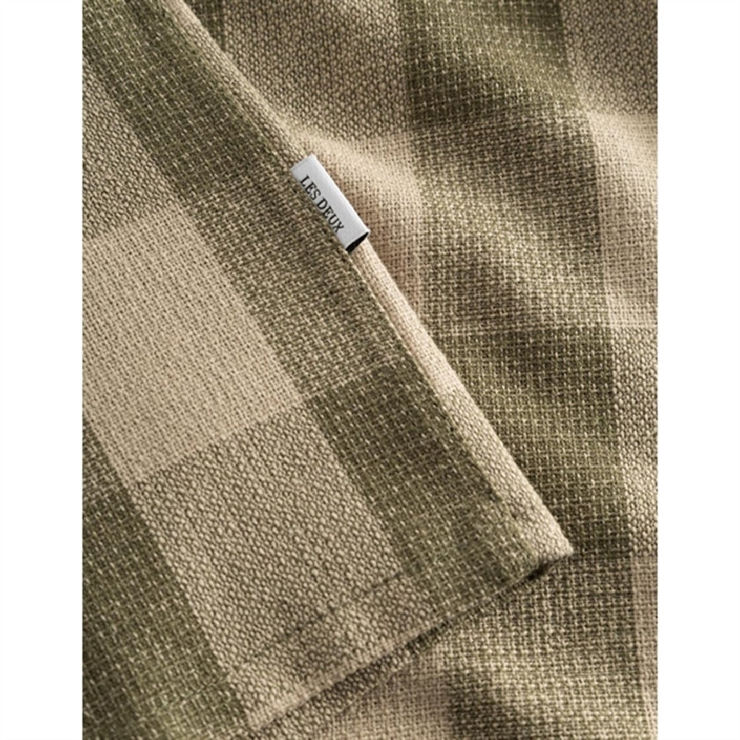 Les Deux Kids Olive Night/Light Desert Sand Hank Buffalo T-Shirt