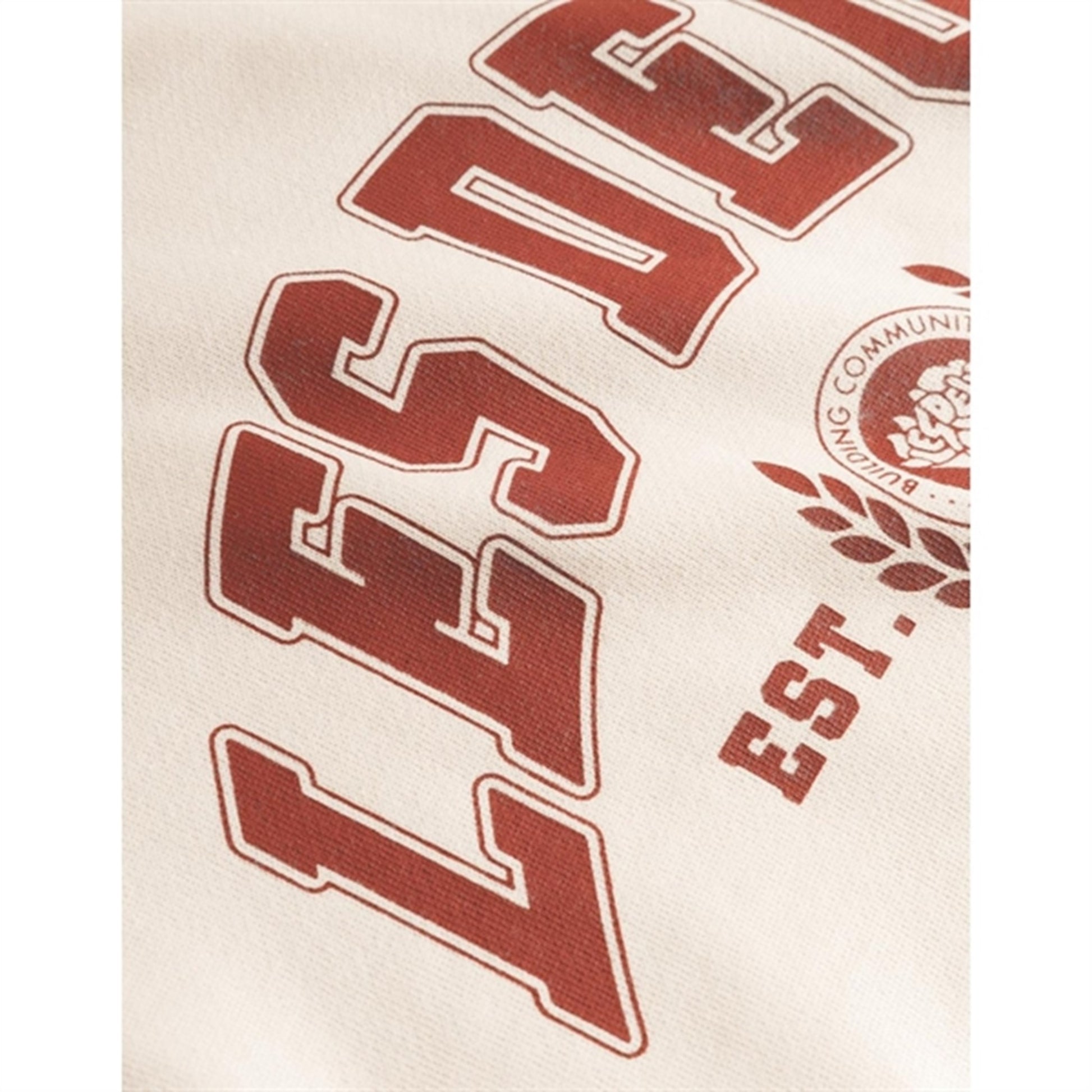 Les Deux Kids Light Ivory/Burnt Red University Hoodie