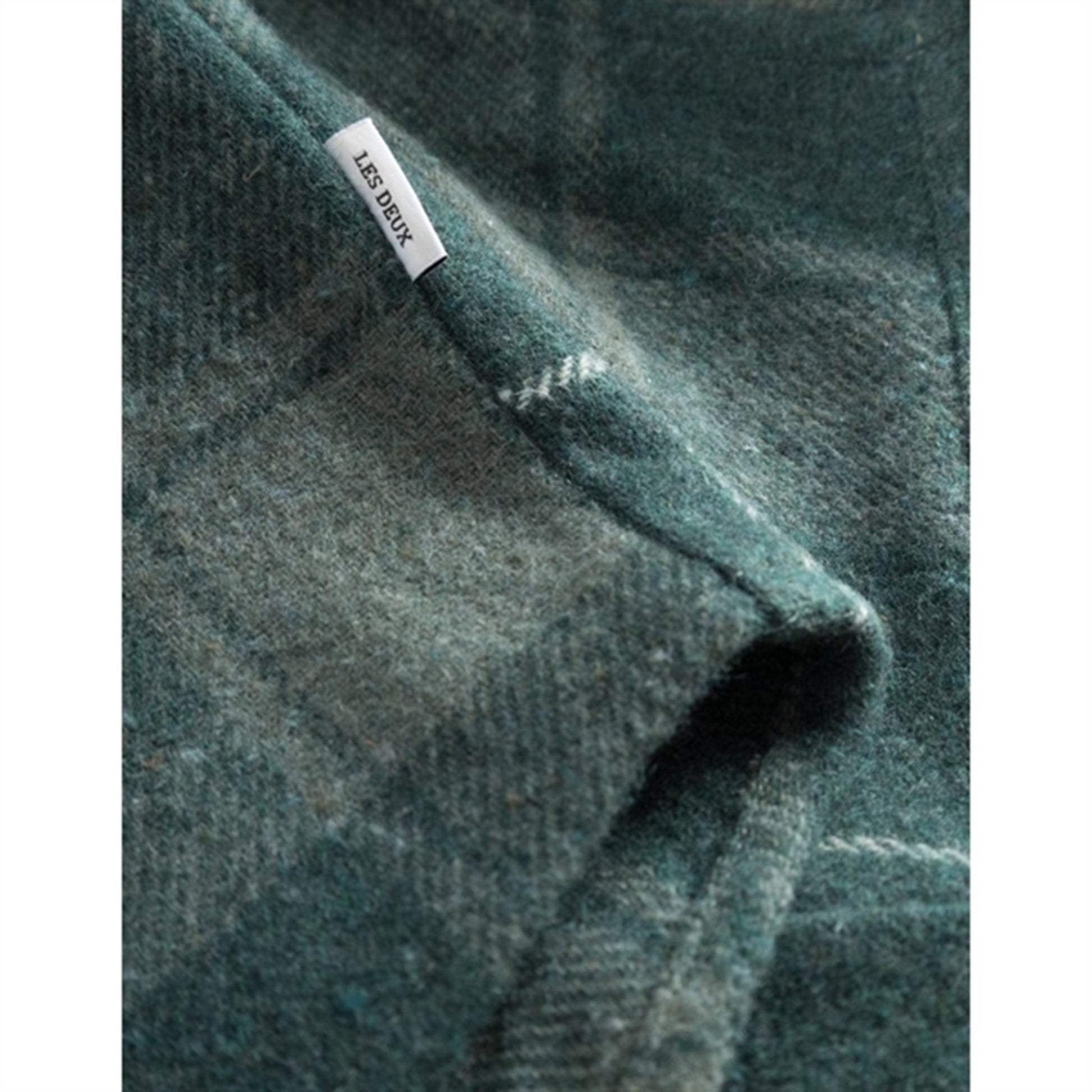 Les Deux Kids Olive Night/Dusty Moss Lennon Check Overshirt