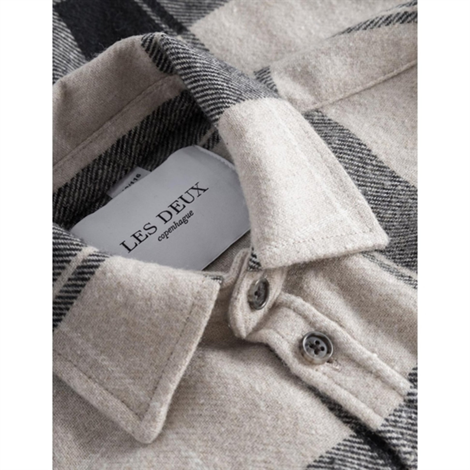 Les Deux Kids Dusty Teak/Black Lennon Check Overshirt