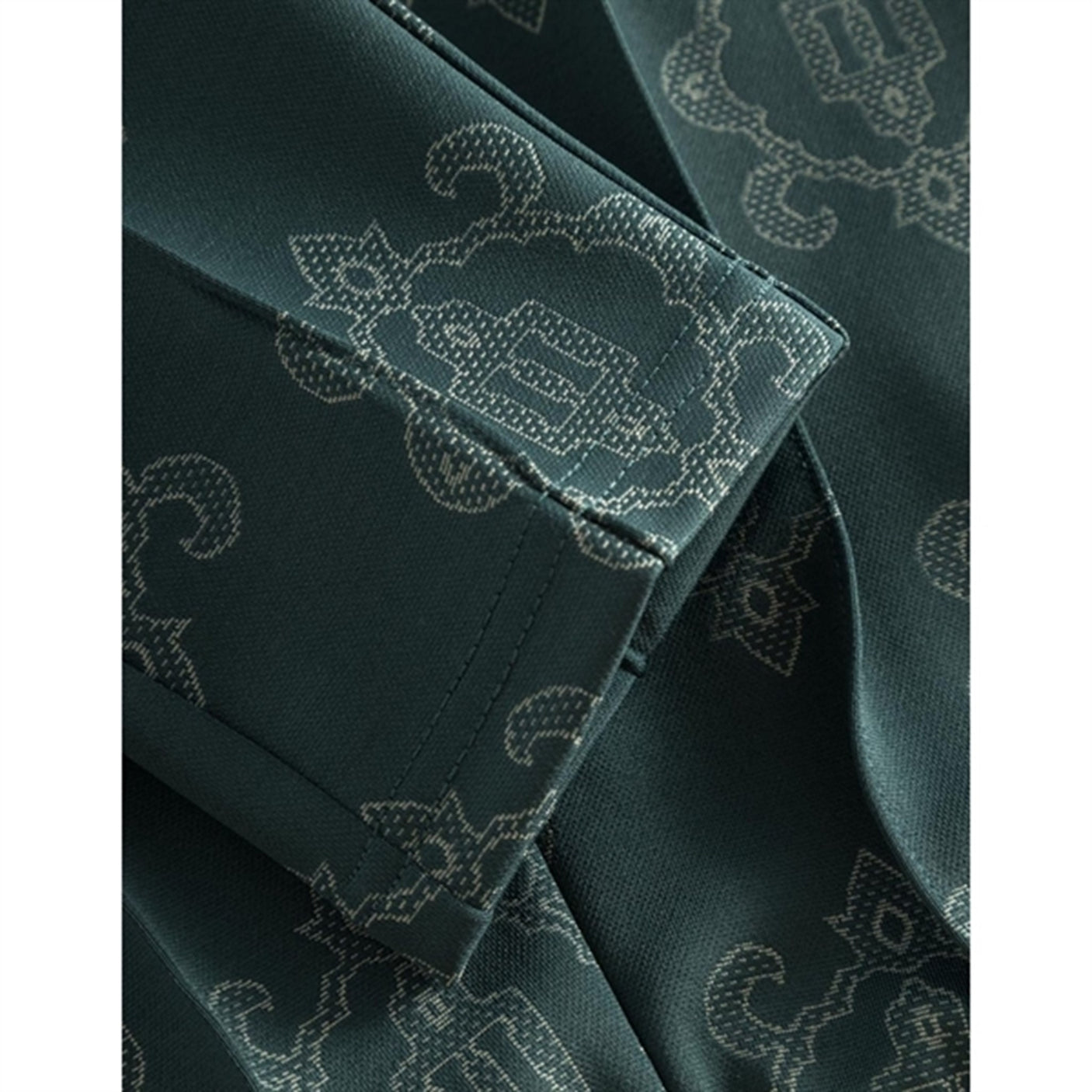 Les Deux Kids Pine Green/Ivory Ballier Jacquard Track Pants