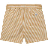 Les Deux Kids Mustard Yellow/Light Ivory Stan Stripe Seersucker Swim Shorts