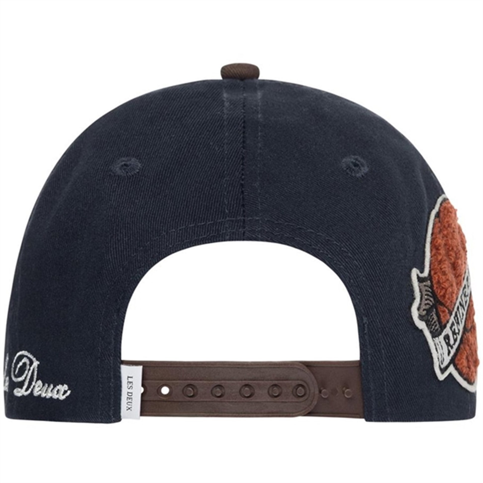 Les Deux Kids Dark Navy/Coffee Brown Encore Varsity Cap