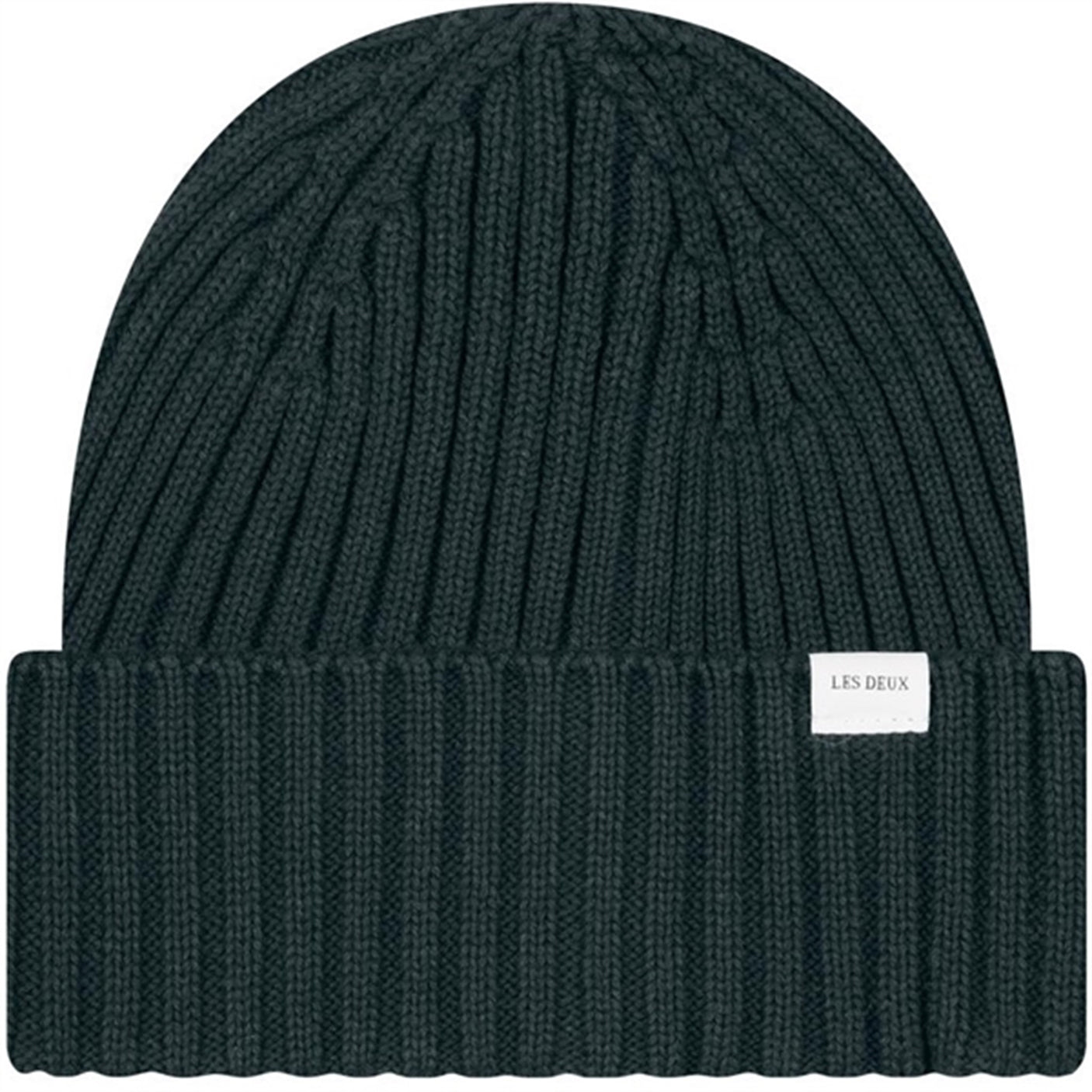 Les Deux Kids Pine Green Walter Cotton Rib Beanie