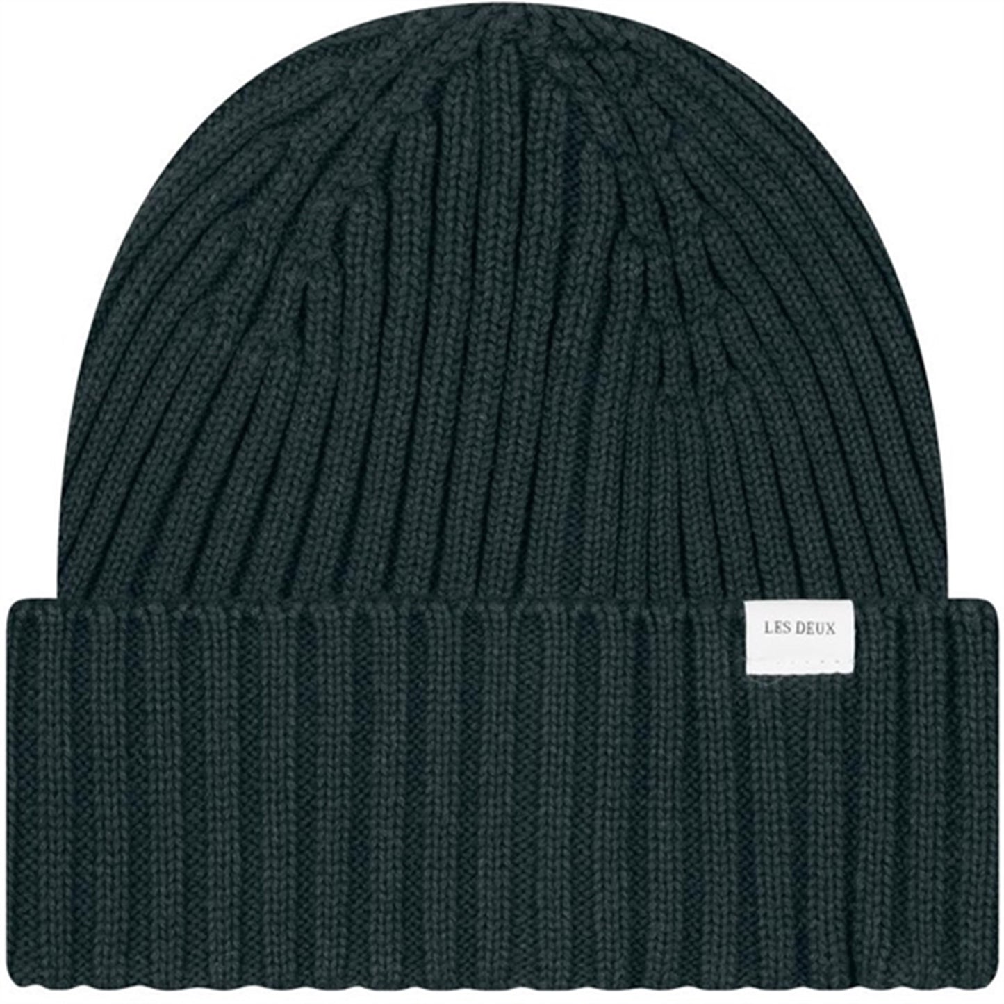 Les Deux Kids Pine Green Walter Cotton Rib Beanie