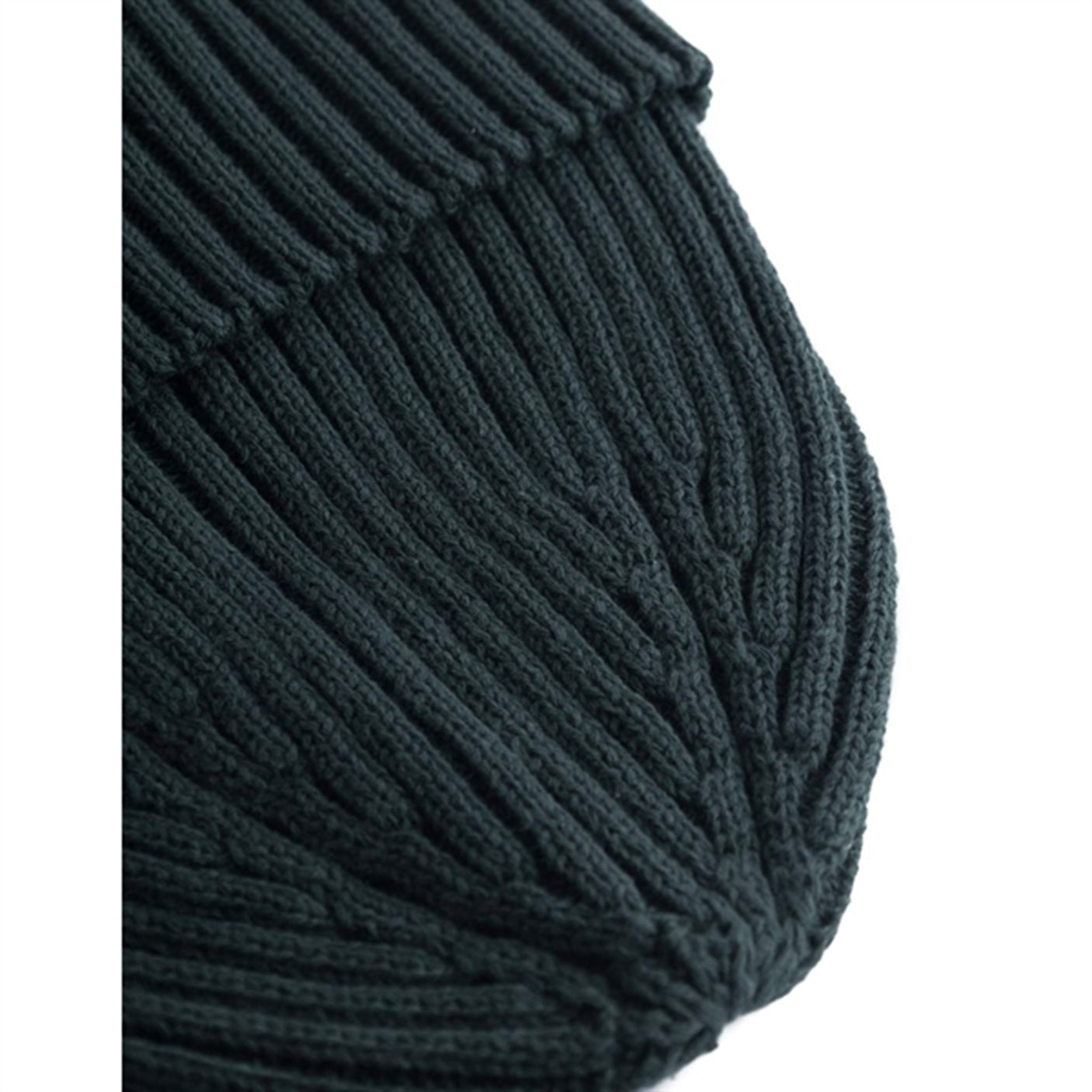 Les Deux Kids Pine Green Walter Cotton Rib Beanie