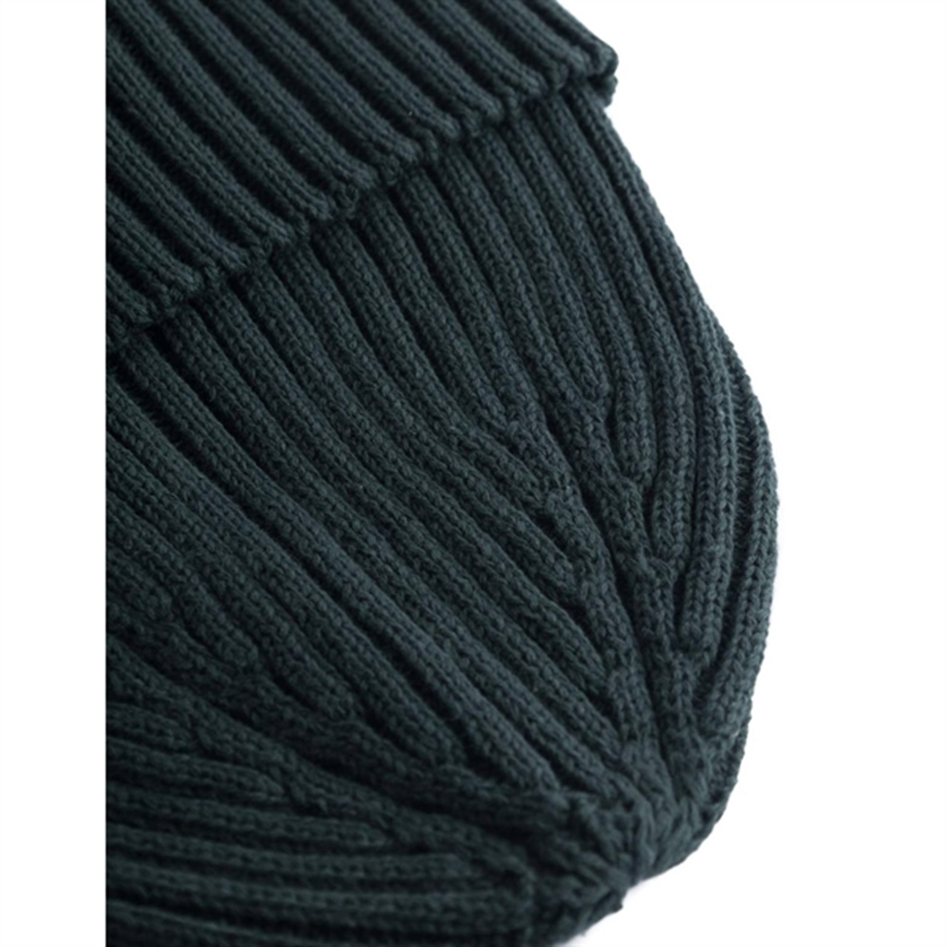 Les Deux Kids Pine Green Walter Cotton Rib Beanie