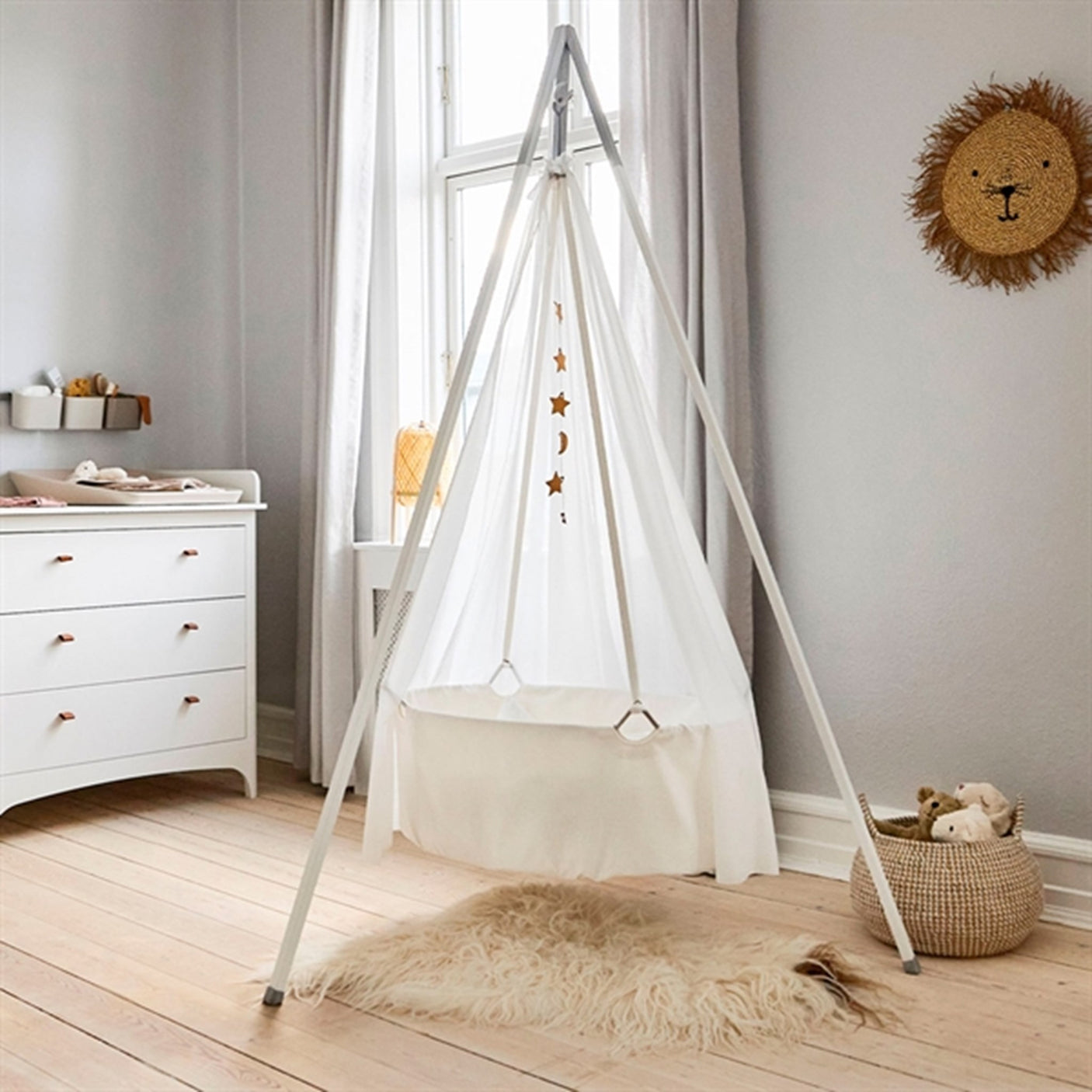 Leander Stand for Cradle White