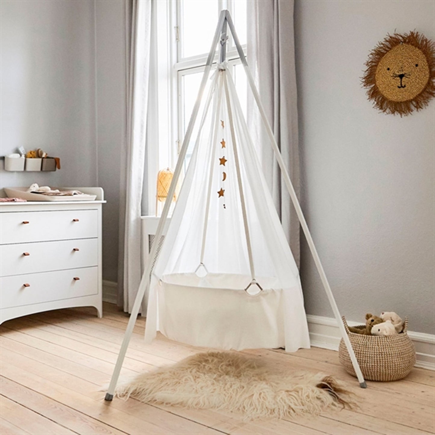 Leander Stand for Cradle White