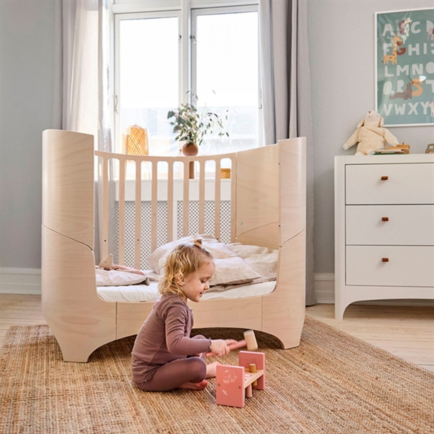 Leander Baby Cot without Matress Whitewash