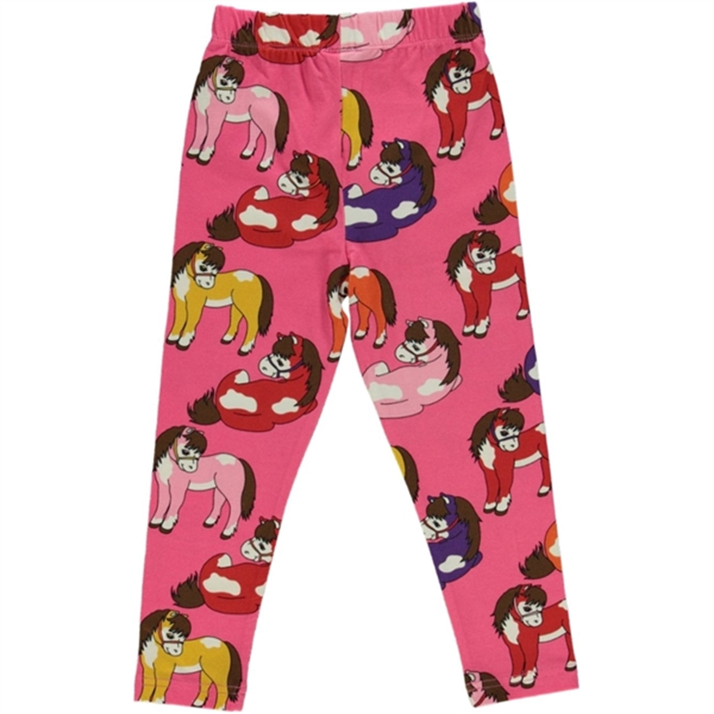 Småfolk Pink Horse Leggings