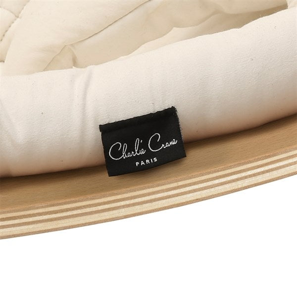Charlie Crane Levo Baby Rocker Beech Organic White