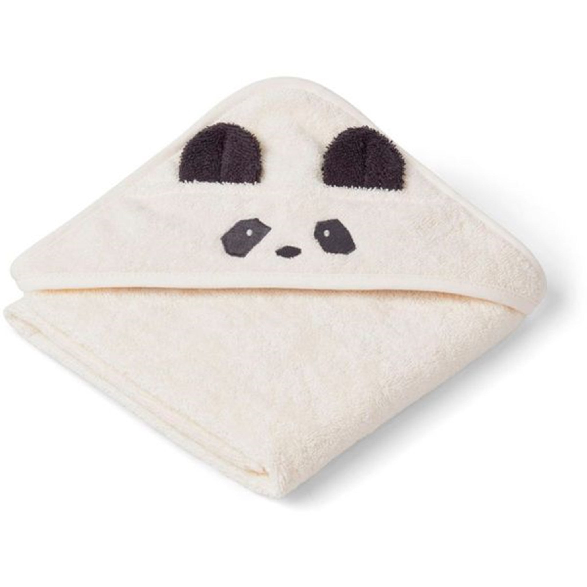 Liewood Albert Baby Towel Panda Creme de la creme