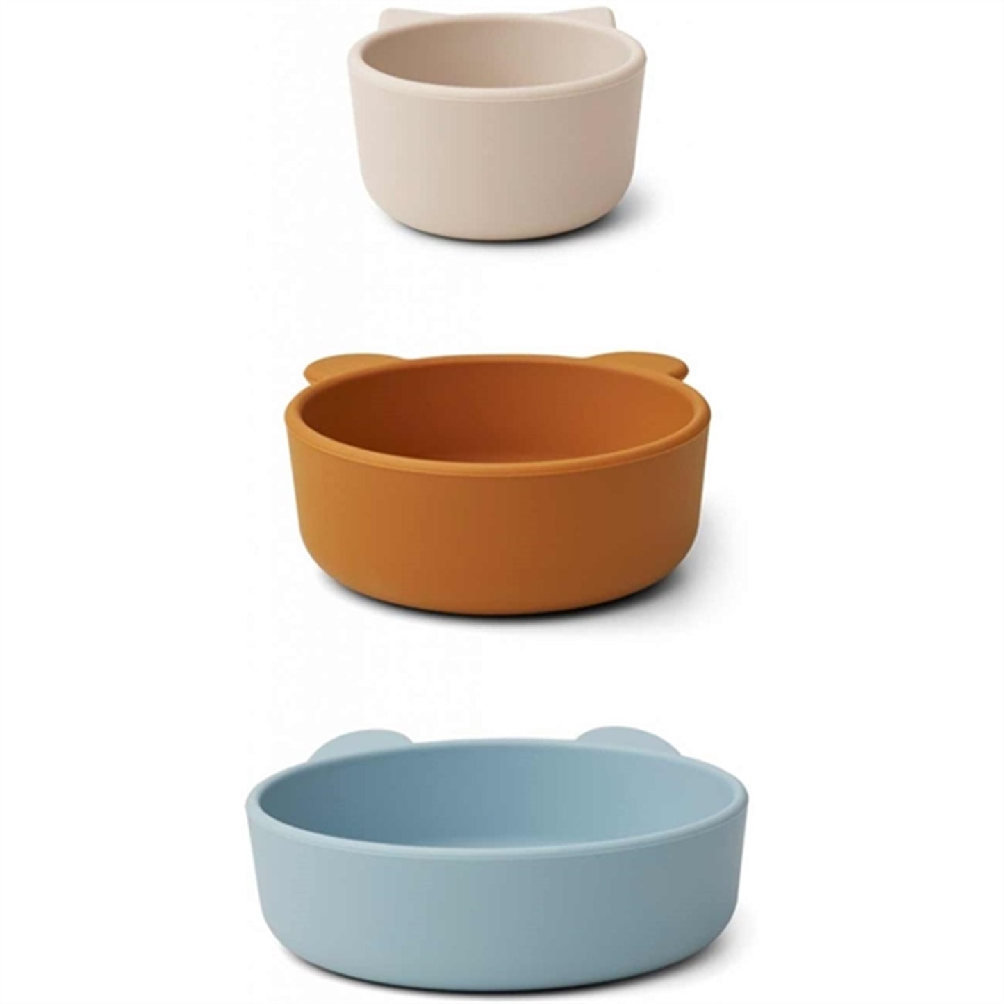 Liewood Eddie Silicone Bowls 3-Pak Blue Multi Mix