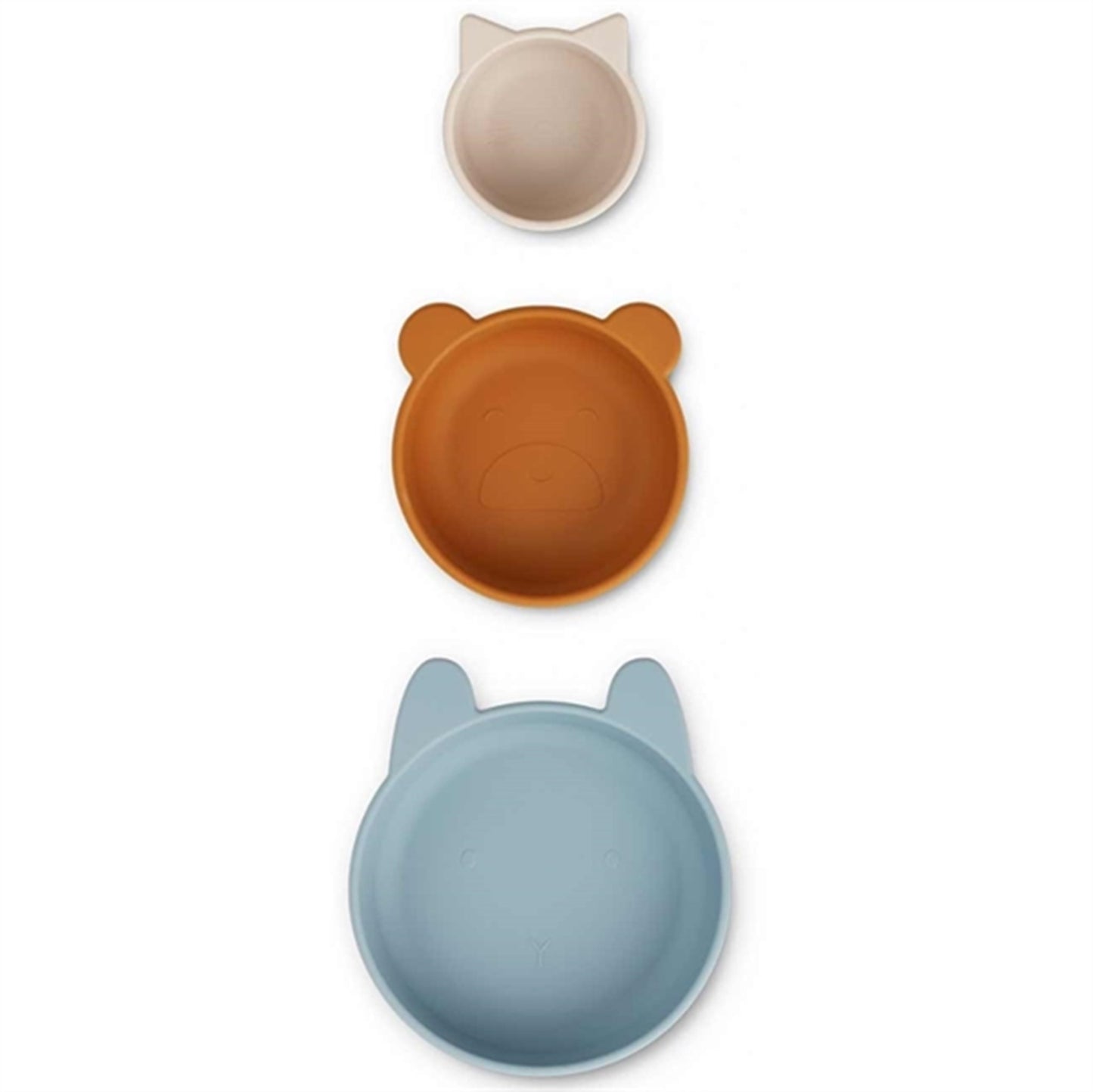 Liewood Eddie Silicone Bowls 3-Pak Blue Multi Mix