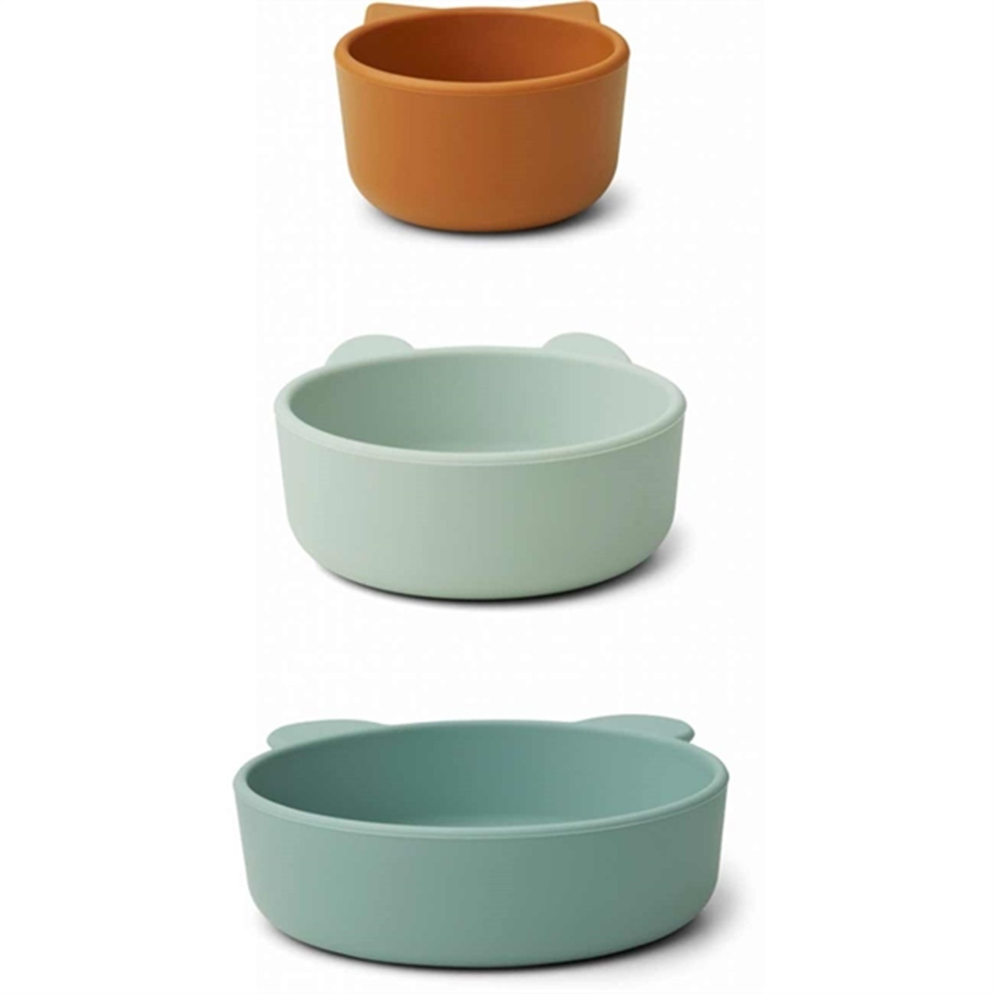 Liewood Eddie Silicone Bowls 3-Pak Peppermint Multi Mix