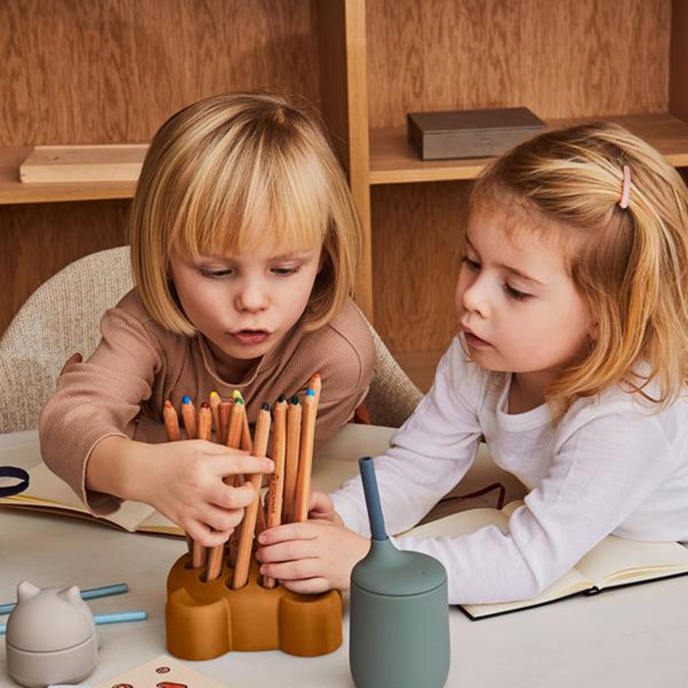 Liewood Ellis Silicone Sippy Cup Faune Green/Hunter Green Mix