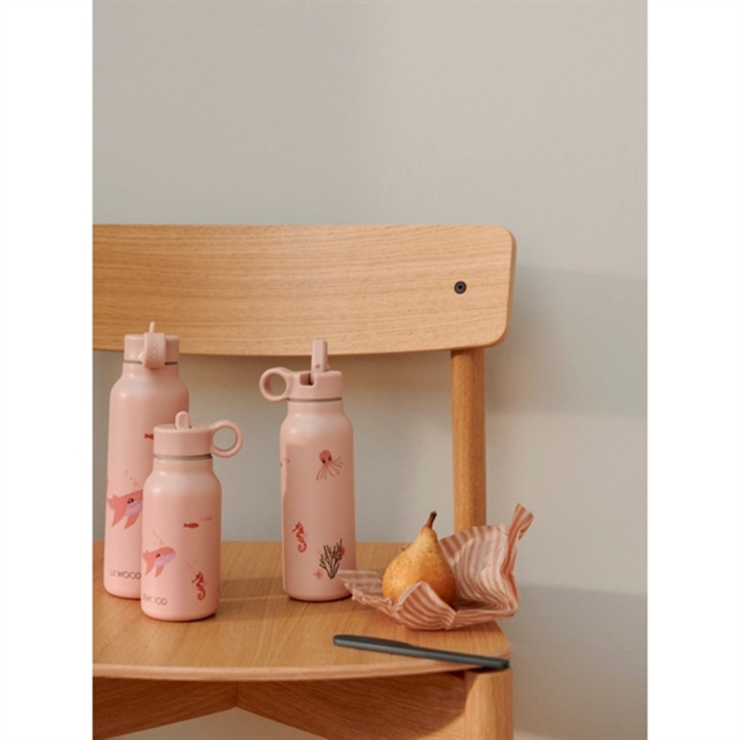 Liewood Falk Water Bottle 250 ml Sea Creature Rose Mix