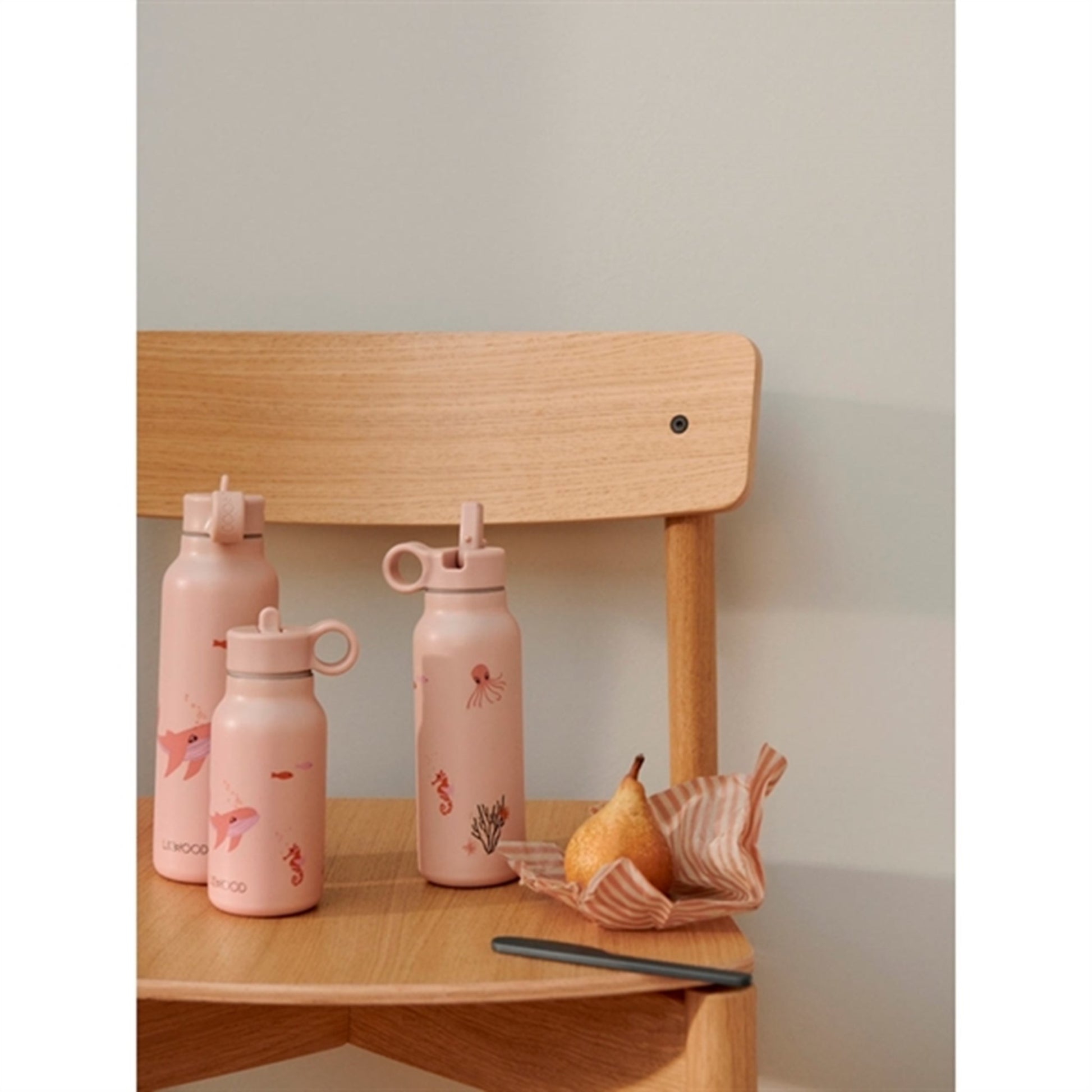 Liewood Falk Water Bottle 250 ml Sea Creature Rose Mix