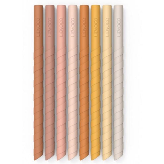 Liewood Zoe Straw 8-Pack Rose Mix