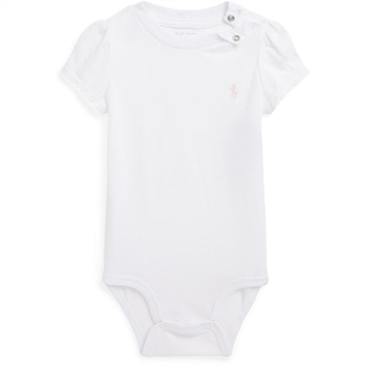 Ralph Lauren Baby Girl Body White/Delicate Pink