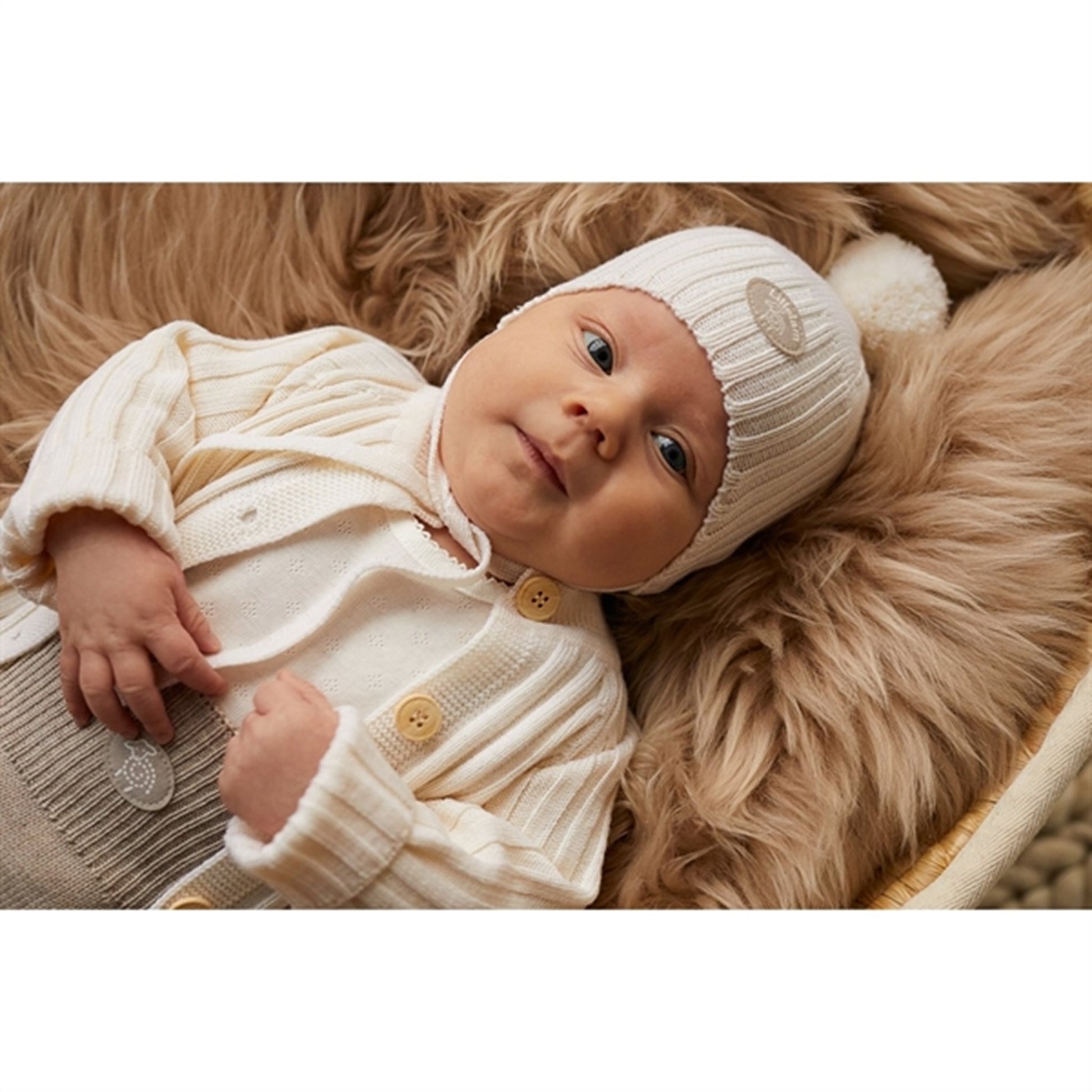 Lillelam Hat Baby Nature Creme