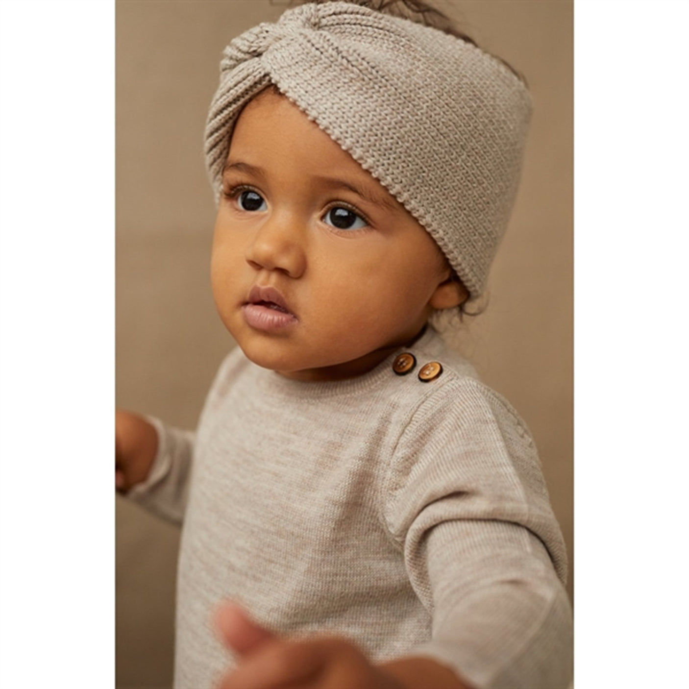 Lillelam Headband Baby Nature Lys Beige