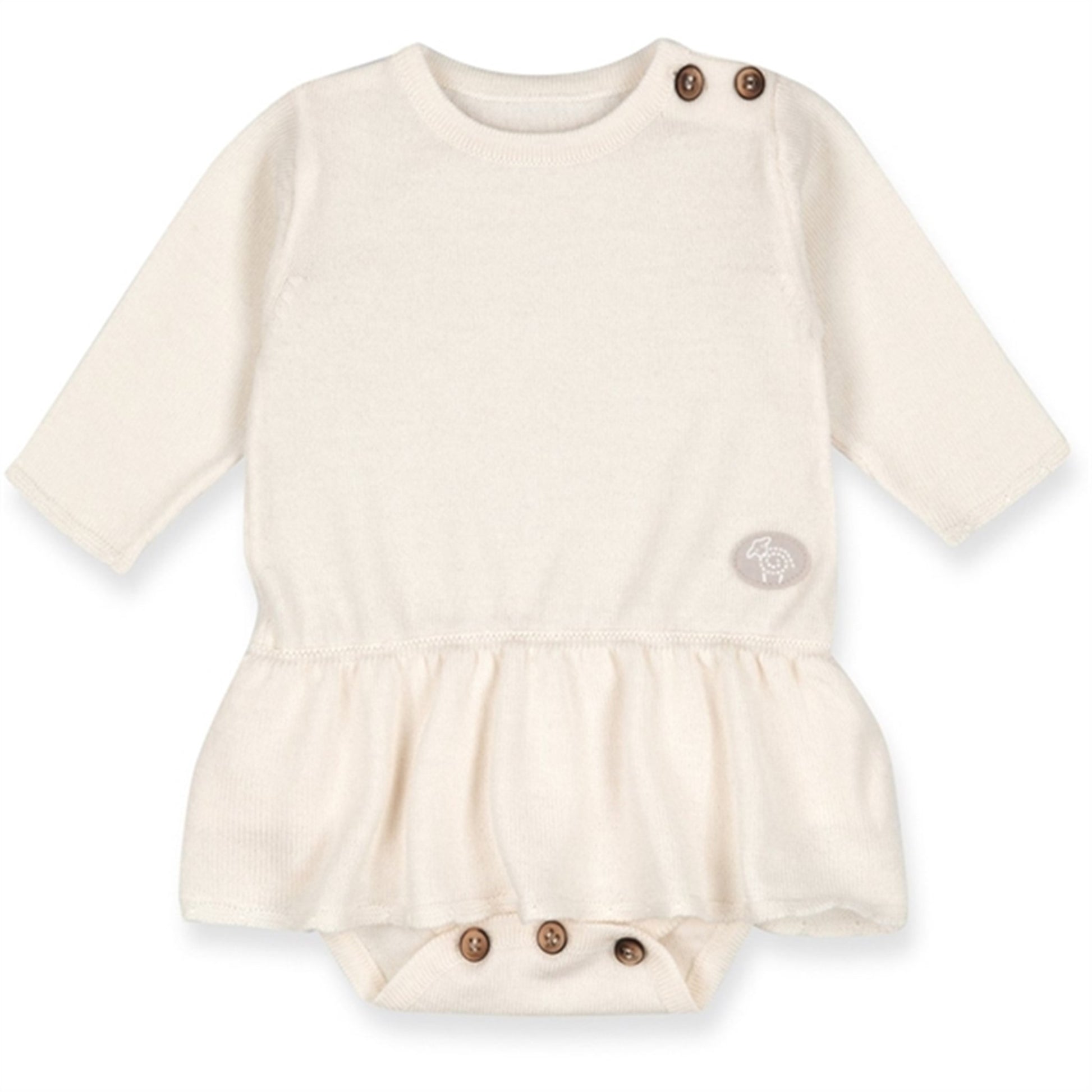 Lillelam Dress Body Baby Natur Cream White