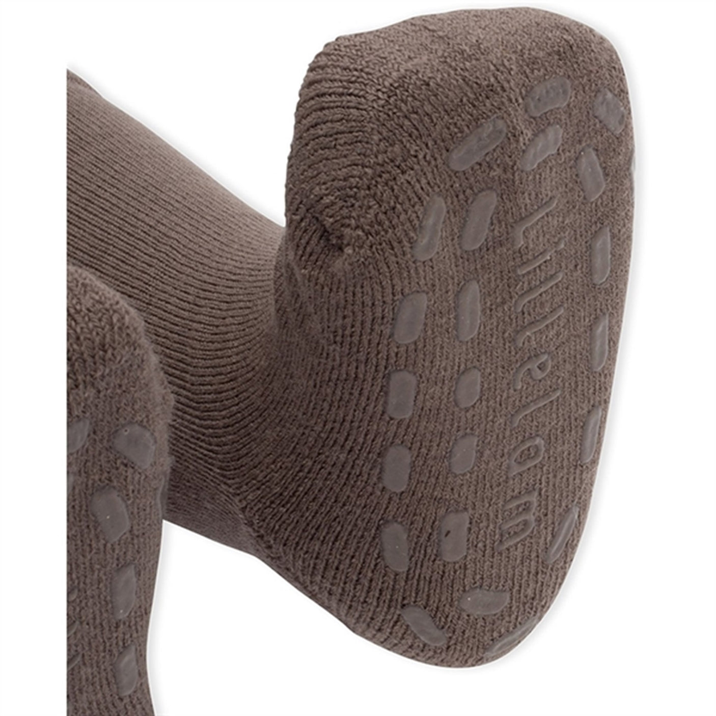 Lillelam Uldstrømpebukser Antiskrid Brun 4