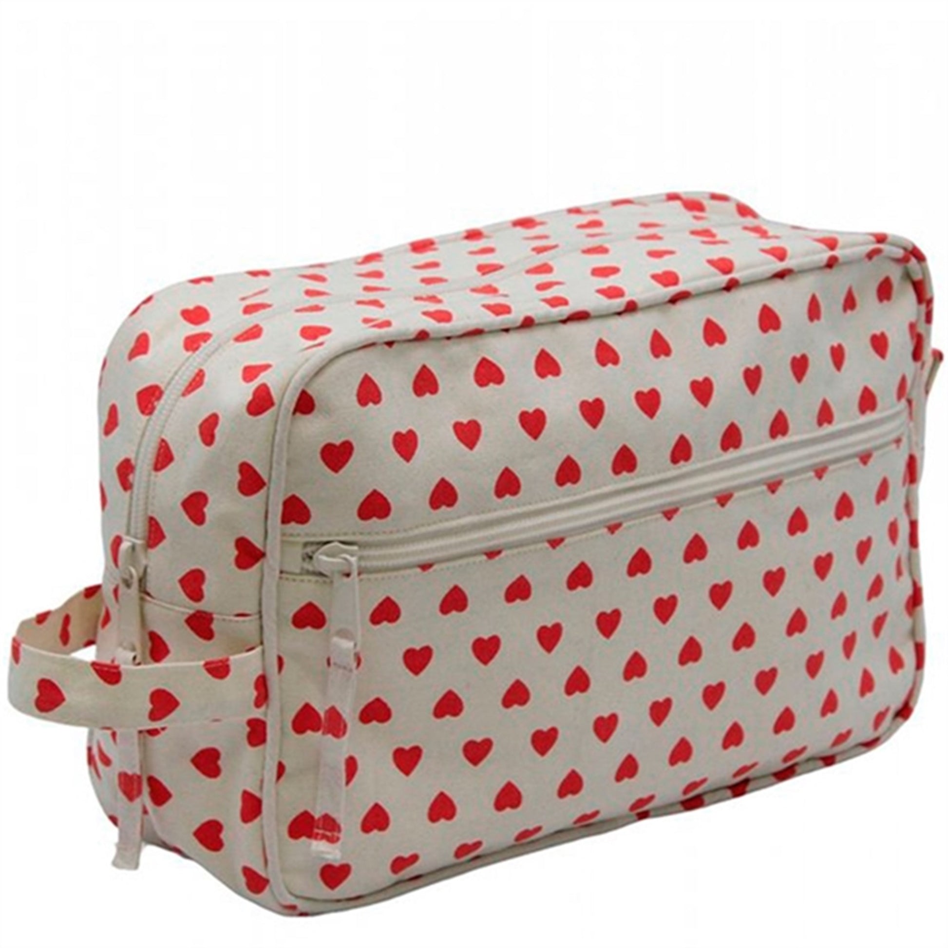 BONTON Red Canvas Toiletry Bag