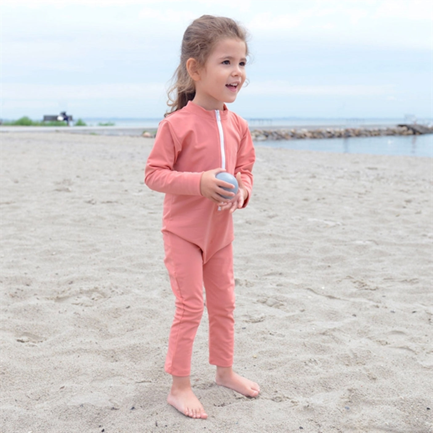 Petit Crabe Morocco Lou Clover Sunsuit with Zipper